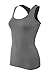 Bozzolo Women's Basic Cotton Spandex Racerback Solid Plain Fitted Tank Top