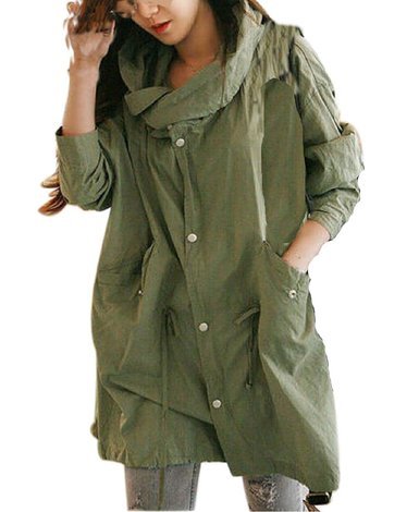 Esther Cullum Women's Wool Coat Winter Long Warm Slim Trench Coat