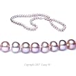 Single Strand 18 Inch 7.0-8.0mm Lavender Semi-Round Freshwater Cultured Pearl Necklace