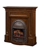 Dimplex Hastings CFP4949BW Victorian Style Electric Fireplace Mantel with Firebox, Burnished Walnut