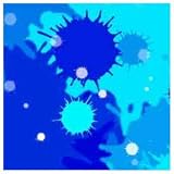 ArtScape 7' Blue Burst Pool Table Cloth