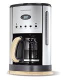 Morphy Richards - 47080 - Cafeti&egrave;re - Beech - Programmable - 1050 W - Socle et poign&eacute;e en h&ecirc;tre v&eacute;ritable