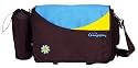 Little Company Spice Classic Shoulder Bag in Chocolate Brown and Sunny Lime