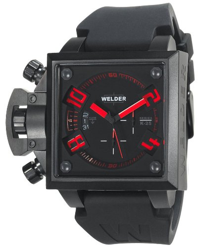 Welder by U-Boat K25B Chronograph Black Ion-Plated SS Mens Sport Watch K25B-4702