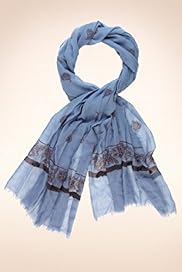 Per Una Pure Wool Floral Embroidered Scarf