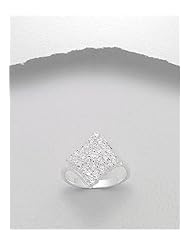 White CZ Ring In 92.5 Sterling Silver