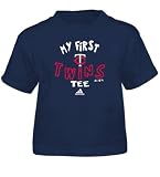 MLB Unisex Infant/Toddler Minnesota Twins The Other First Short Sleeve Tee, Navy, Medium, 3T)