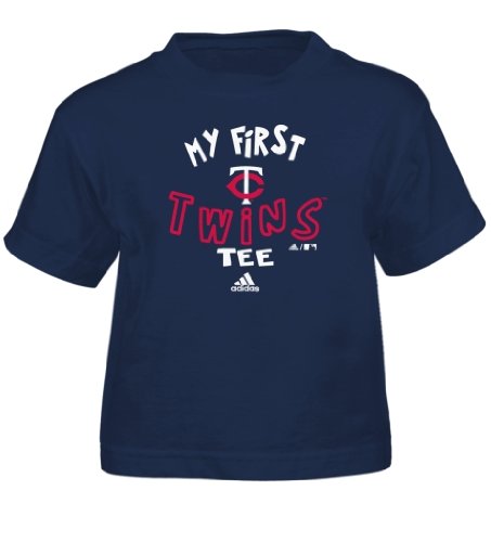 MLB Unisex Infant/Toddler Minnesota Twins The Other First Short Sleeve Tee, Navy, Large, 4T)