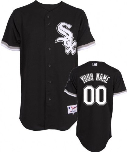 MLB Men's Chicago White Sox Authentic Jersey Personalized (Black, 40/Medium)
