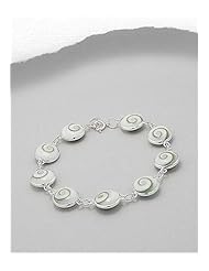 Shell Bracelet In 92.5 Sterling Silver