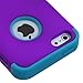 MYBAT IPHONE5HPCTUFFSO020NP Premium TUFF Case for iPhone 5 - 1 Pack - Retail Packaging - Grape/Tropical Teal