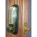 Digital Deadbolt Antique Brass Adjustable