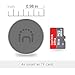 Spinido [The Smallest] Strong Magnetic Air Vent Car Mount Holder for iPhone X/8plus/8/7 plus/7/Samsung S8 and All Smartphones/GPS (Round-Grey)
