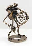 Nuts & Bolts Frog Figurine with French Horn