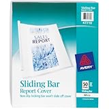 Avery Sliding Bar Clear Report Covers, Pack of 50 (47710)