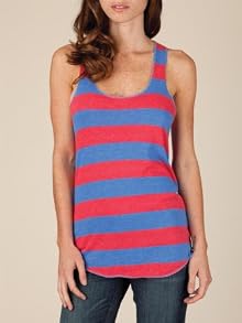 Meegs Ugly Stripe Racer Tank
