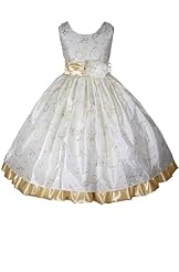 Girls Ankle Length Flower-Girl Dress/Pageant Dress/Wedding Dress 