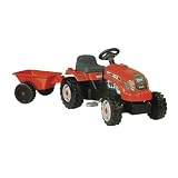 Smoby - Plein Air - Tracteur Turbo injection 2002 rouge - Grand modele � remorque - 033335par Smoby