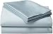 Wamsutta 525 Thread Count Pima Sateen Twin Flat Sheet, Blue Suede
