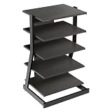 Plateau Z-5A-B - Z-Series 5-Shelf Audio Rack - Black