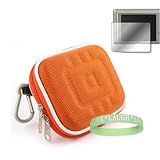 Flip Ultra / Flip Ultra HD 2nd Generation Nylon Orange Carrying Case + Flip Ultra / Flip Ultra HD Screen Protector + Live*Laugh*Love Wrist Band!!!