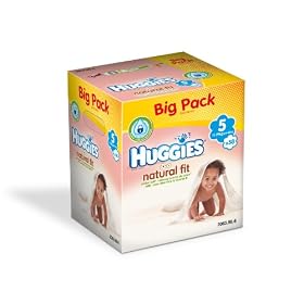 Huggies - 2063983 - Natural Fit Big Pack - Taille 5 - 11-19 kg x 58 Couches