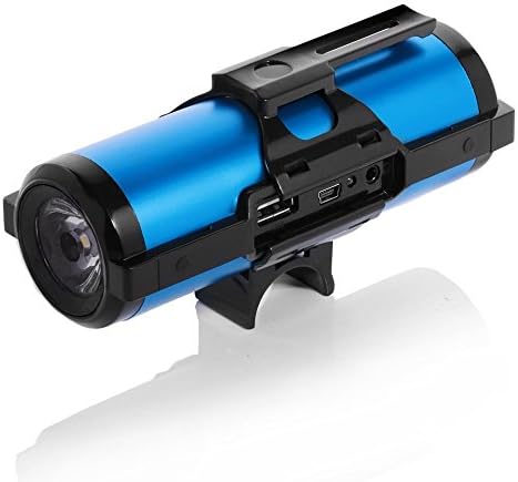 BicyclePro Pro1 3 Mode Bike LED Light + Build in Speaker + FM Radio + 5000mAh External Battery Portable Charger Power Bank for Samsung Galaxy S5, S4, S3, Note 4, 3, iPhone 6, 5s, 5c, 5, 4, 4S, ipod nano, touch, mini, Blackberry Z30, Z10, Q10, Q5, Asus Nexus 4, 5, 7, 10, HTC One V, X, M8, M7, Mini, Max, Motorola MOTO G, X, E, Droid, LG G2, G3, Sony Xperia, Nokia Lumia, icon, 521, 520, 920, 1020, 1520, and more ! ! !