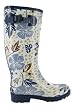 D19 New White Wellies Festival Wellington Boots Sizes 3-8