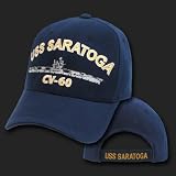 UNITED STATES NAVY SHIP USS SARATOGA CV-60 ADJUSTABLE BASEBALL CAP CAPS HAT HATS