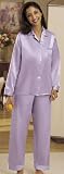 Brushed Back Satin Pajamas