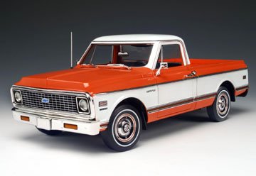 1972 Chevrolet Cheyenne Pickup Hugger Orange/White 1/18 Highway 61