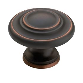 Amerock BP1586-2-ORB Three-Ring Oversized Knob 1-3 4-Inch Diameter, Oil Rubbed Bronze by Amerock
