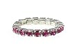 Toe Ring - T3 - Crystal Band ~ Fuchsia