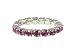 Toe Ring - T3 - Crystal Band ~ Fuchsia