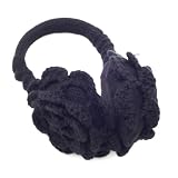 Black Flower Earmuffs