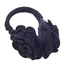 Black Flower Earmuffs