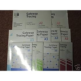 GATEWAY QUALITY TRACING PAPER PAD 63GSM 50 X A3 SHEETS