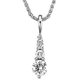 Platinum Diamond Journey Pendant - 1.00 Ct.