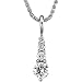Platinum Diamond Journey Pendant - 1.00 Ct.