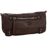 Linea Pelle Dylan Gunmetal Cross-Body Clutch