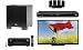 Denon AVR2312CI Integrated Network A/V Surround Receiver and Sharp LC-70LE735U 70led Hdtv 1080p 3d 240hz TV and Sharp HE BDHP25U Blu-ray Disc Player Black and Motion 262 5-Channel Speaker Set (Piano Black) and MartinLogan Dynamo 300 Home Theater and Ste