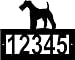 Custom Crafted FOX TERRIER (WIRE) Steel Address Sign