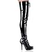 Pleaser Indulge-4024 5.25 Inch Lace-up Stretch Platform Crotch Boot Size 15