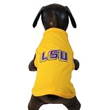 NCAA Louisiana State Fightin Tigers Cotton Lycra Dog Tank Top, XX-Small