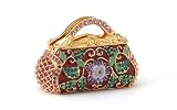 Rose Swarovski Crystal with Crystal Enamel Purse Card Holder