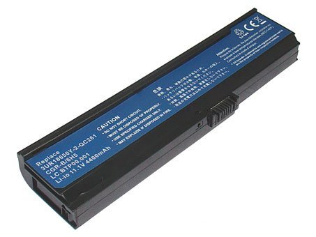 11.10V,4400mAh,Li-ion, Replacement Laptop Battery for ACER TravelMate 3242NWXMi, TravelMate 4310, ACER Aspire 3050, 3680, 5050, 5570, 5580, TravelMate 2480, 3260, 3270 Series, Compatible In behalf of Numbers: 3UR18650Y-2-QC261, CGR-B/6H5, LC.BTP00.001, LI