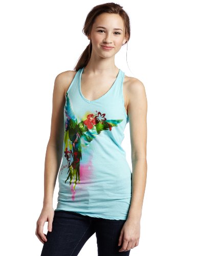 Rip Curl Juniors Paradiso Racer Tank, Blue Radiance, Large