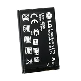 GENUINE LG BATTERY LGIP-430N 900 mAh SUITABLE FOR LG T300 COOKIE LITE , GM360 VIEWTY SNAP, GS290, GW300, LX290, LX370, LX370 Slider & MT375