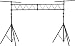 Musician's Gear Lighting Stand with Truss, Black