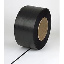 PAC Strapping 48H.60.2172 Polypropylene Heavy Duty Hand Grade Strapping, 7200' Length, 1/2" Width, Black